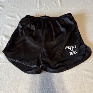THREE Alleson Size Large Black Women's Athletic Shorts Black, Gray, and Navy